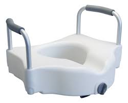 RAISED TOILET SEAT WITH ARMS