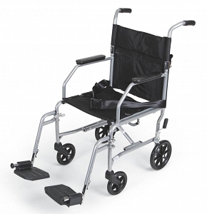BASIC STEEL TRANSPORT WHEELCHAIR