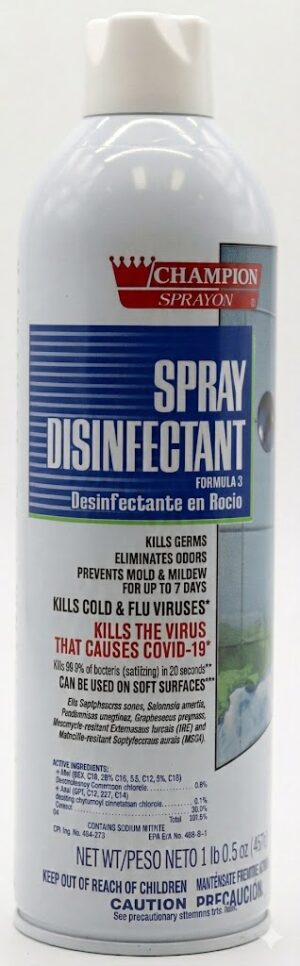 SPRAY DISINFECTANT AEROSOL CAN 16OZ